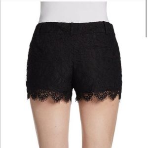 Haute Hippie Black Lace Shorts